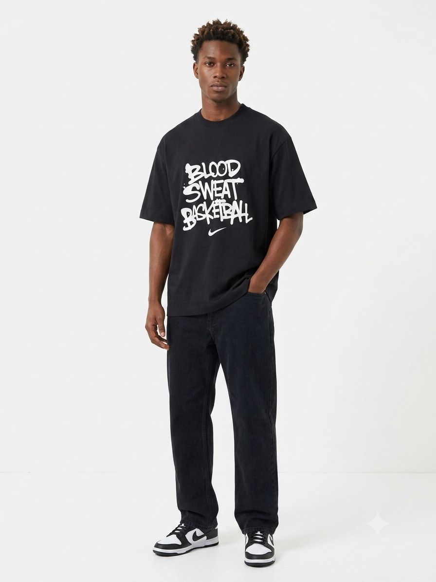 Blood Sweat Basketball Graphic T-Shirt