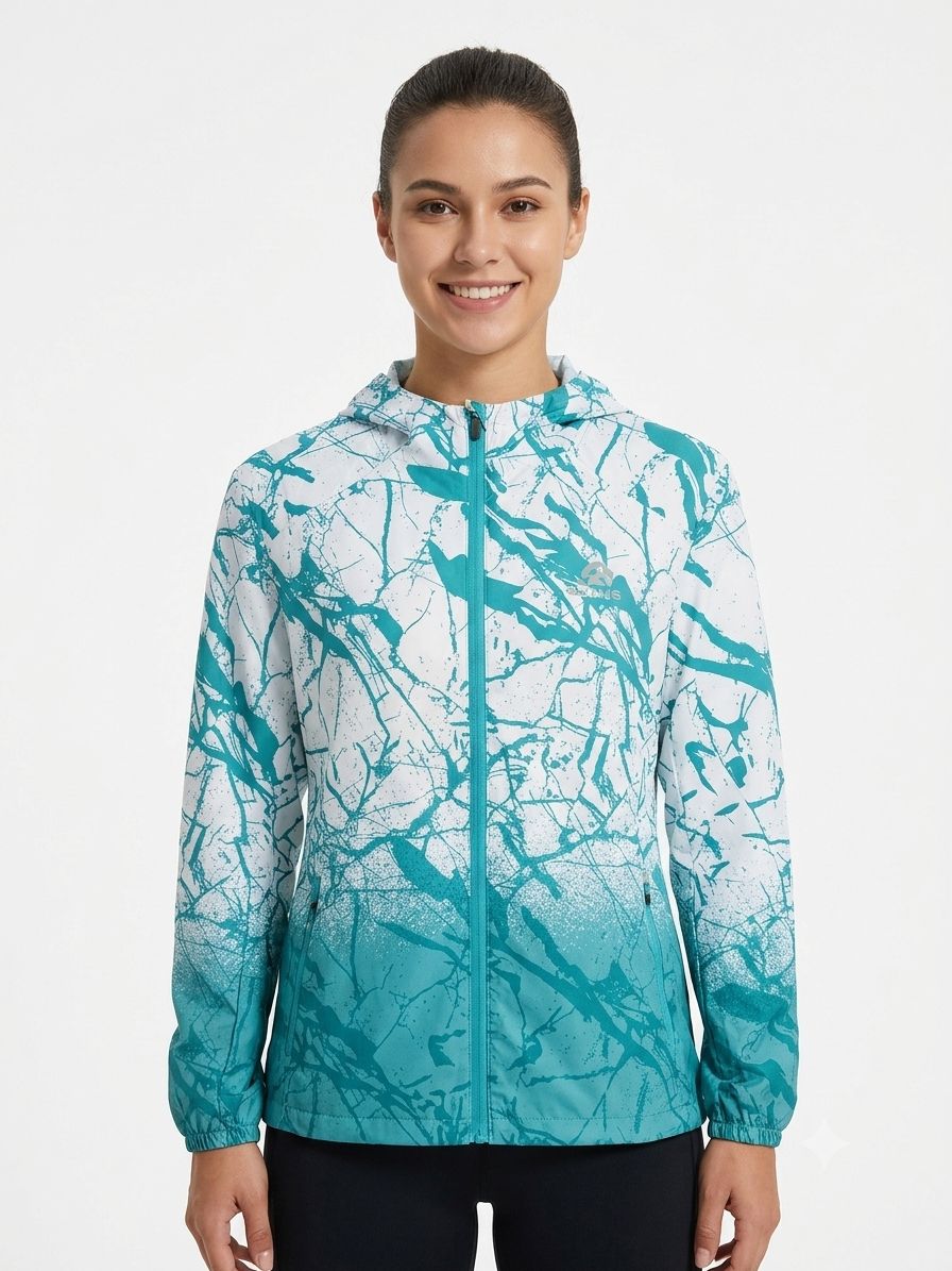 Adidas Women's Printed Hooded Training Jacket
